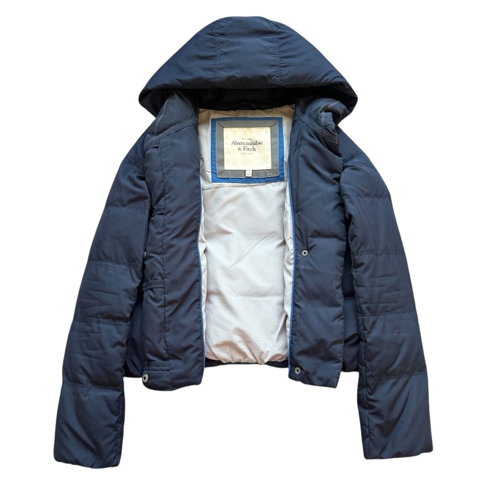 🔃Abercrombie & Fitch Women’s Blue Puffer Jacket - Picture 4 of 10